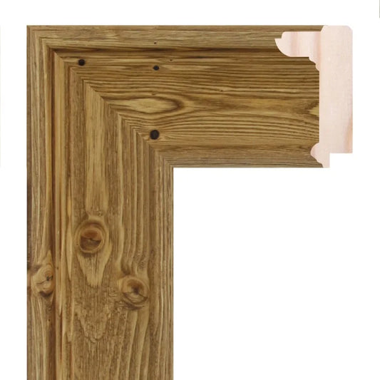 Meşe Görünümlü Cilalı Ahşap Çerçeve