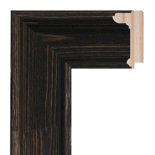 Siyah Cilalı Ahşap Çerçeve