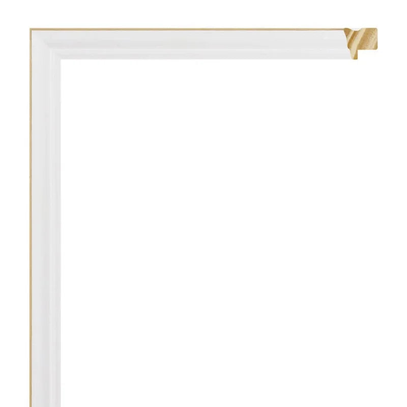 Mat Beyaz Ahşap Çerçeve