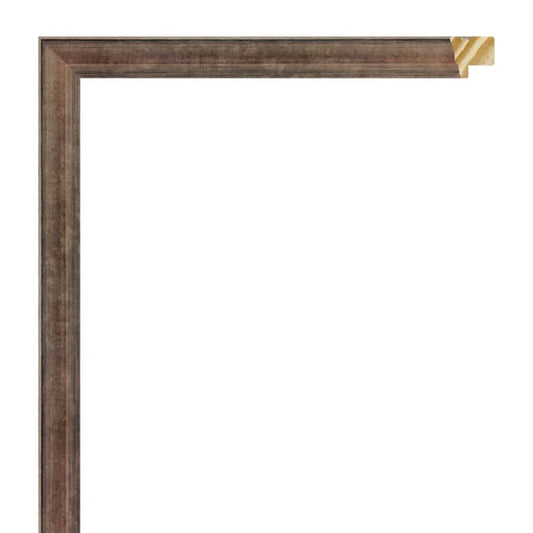 Bronz Ahşap Çerçeve - Siyah Zeminli