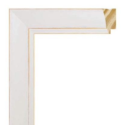 Mat Beyaz Yıkamalı Ahşap Çerçeve