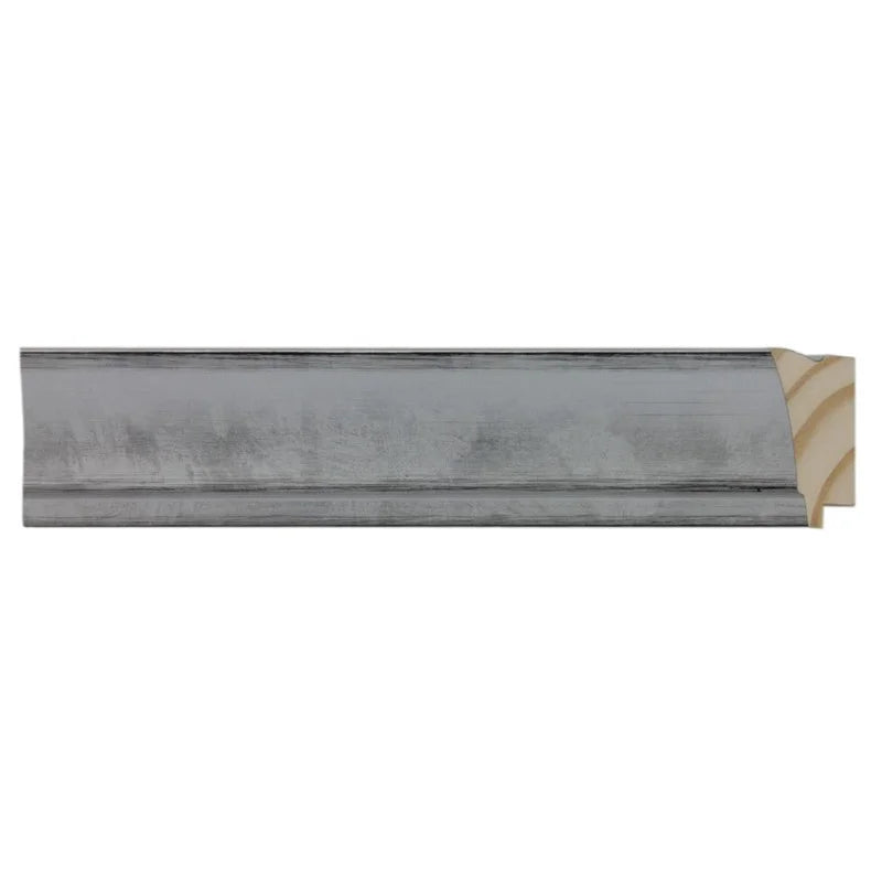 Gümüş Boyalı Ahşap Çerçeve - Siyah Zeminli