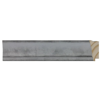 Gümüş Boyalı Ahşap Çerçeve - Siyah Zeminli