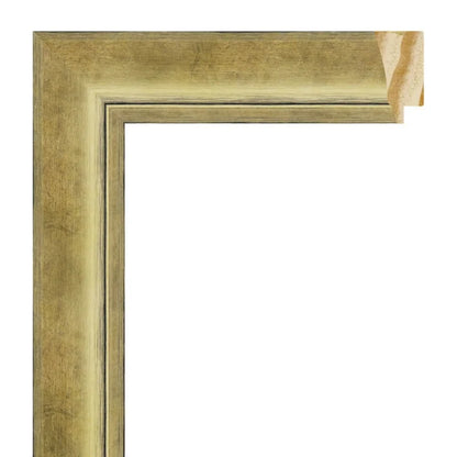 Altın Ahsap Çerçeve - Siyah Zeminli