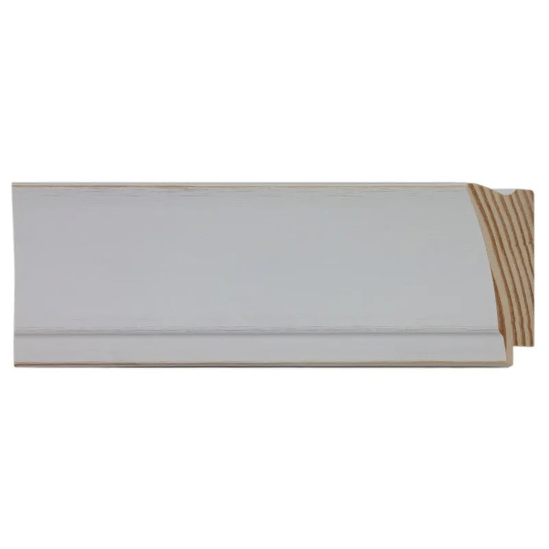 Beyaz Mat Yıkamalı Ahşap Çerçeve