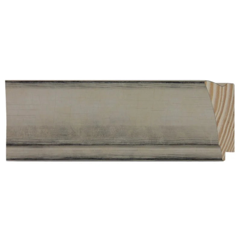 Gümüş Ahşap Çerçeve - Siyah Zeminli