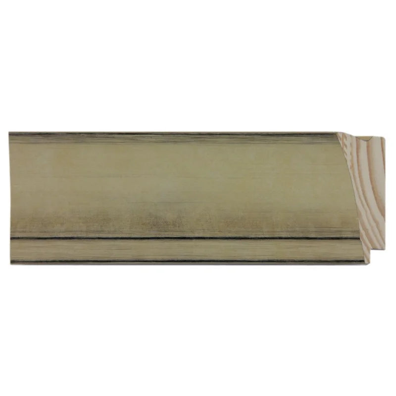 Açık Altın Ahşap Çerçeve - Siyah Zeminli