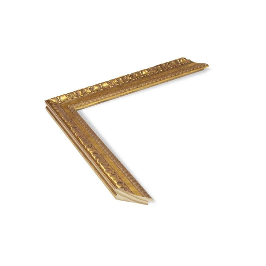 Altın Klasik Desenli Ahşap Çerçeve