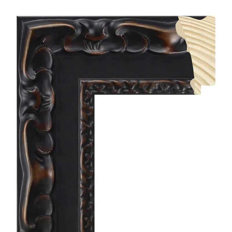 KAHVERENGİ SİYAH CEVİZ ESKİTMELİ AHŞAP ÇERÇEVE