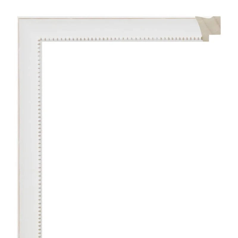 Beyaz Eskitmeli Ahşap Çerçeve