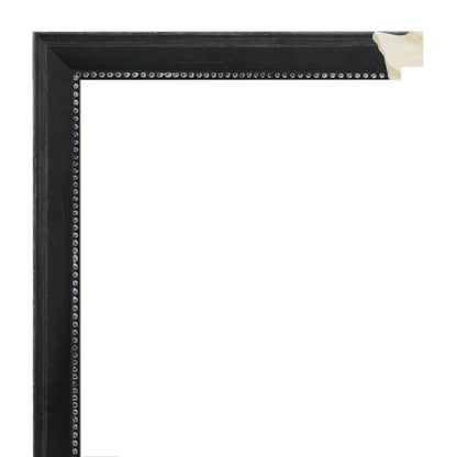 Siyah Renkli Gümüş Eskitmeli Ahşap Çerçeve