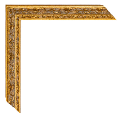 Altın Eskitilmiş Dekoratif Ahşap Oyma Çerçeve