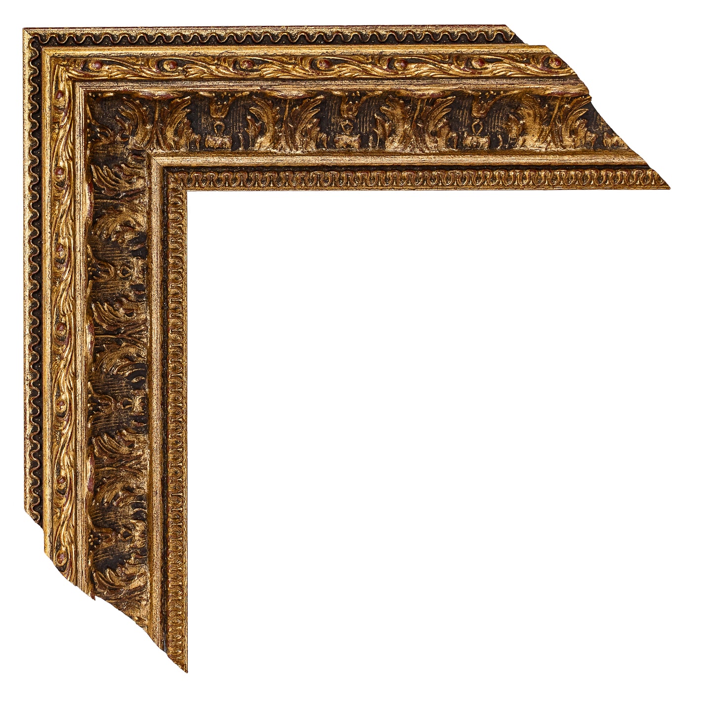 Bronz Eskitilmiş Ahşap Oyma Çerçeve