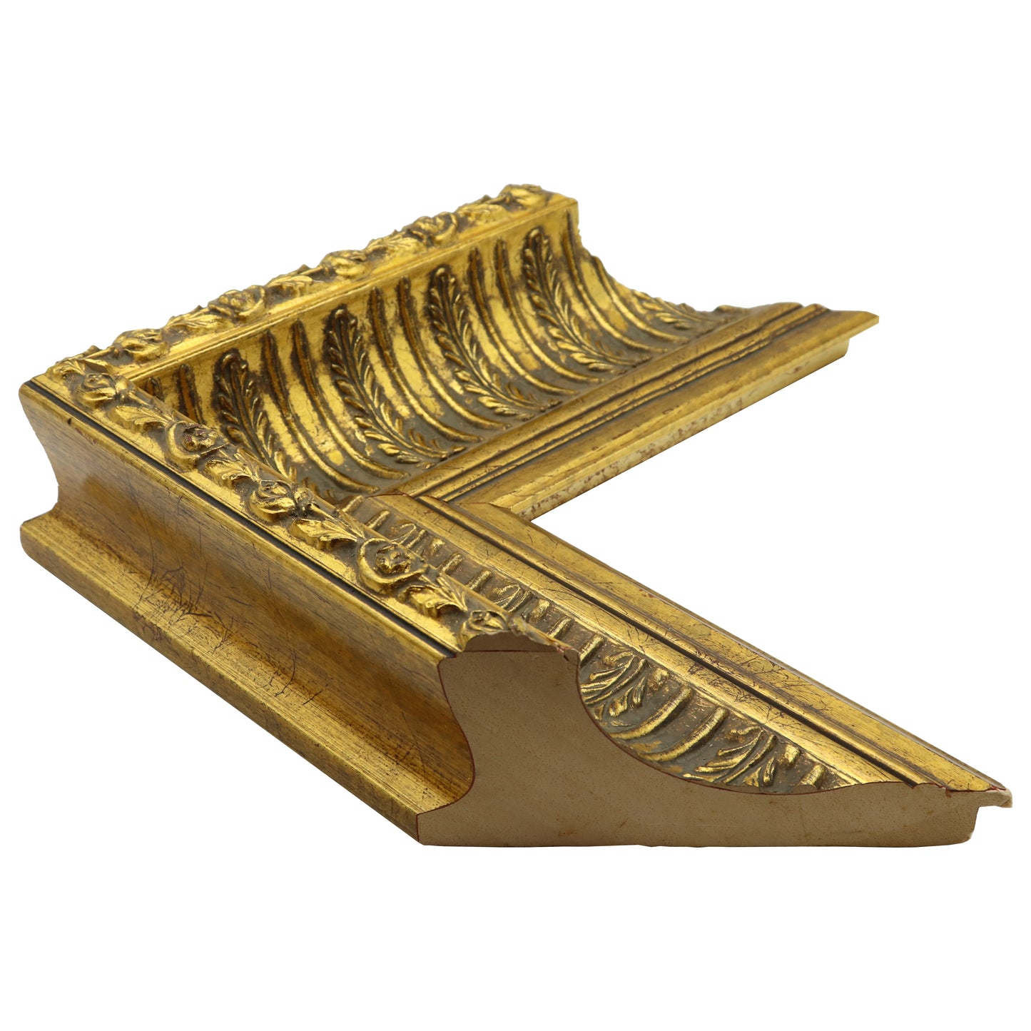 Altın Dekoratif Ahşap Oyma Çerçeve