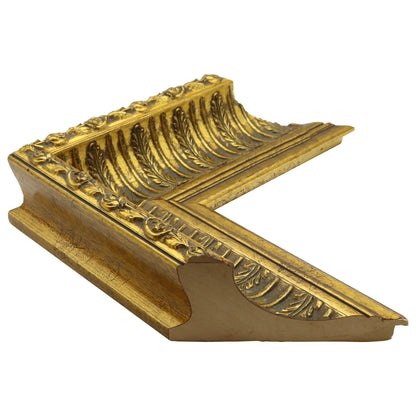 Altın Dekoratif Ahşap Oyma Çerçeve