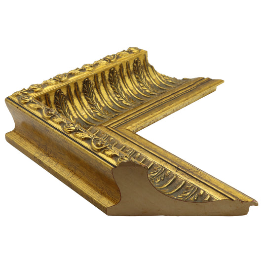 Altın Dekoratif Ahşap Oyma Çerçeve