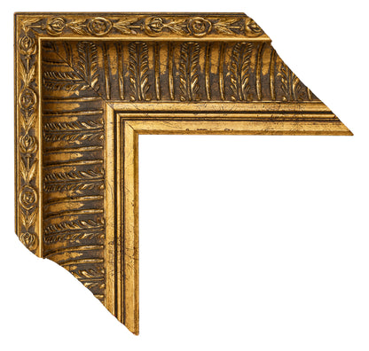 Altın Dekoratif Ahşap Oyma Çerçeve