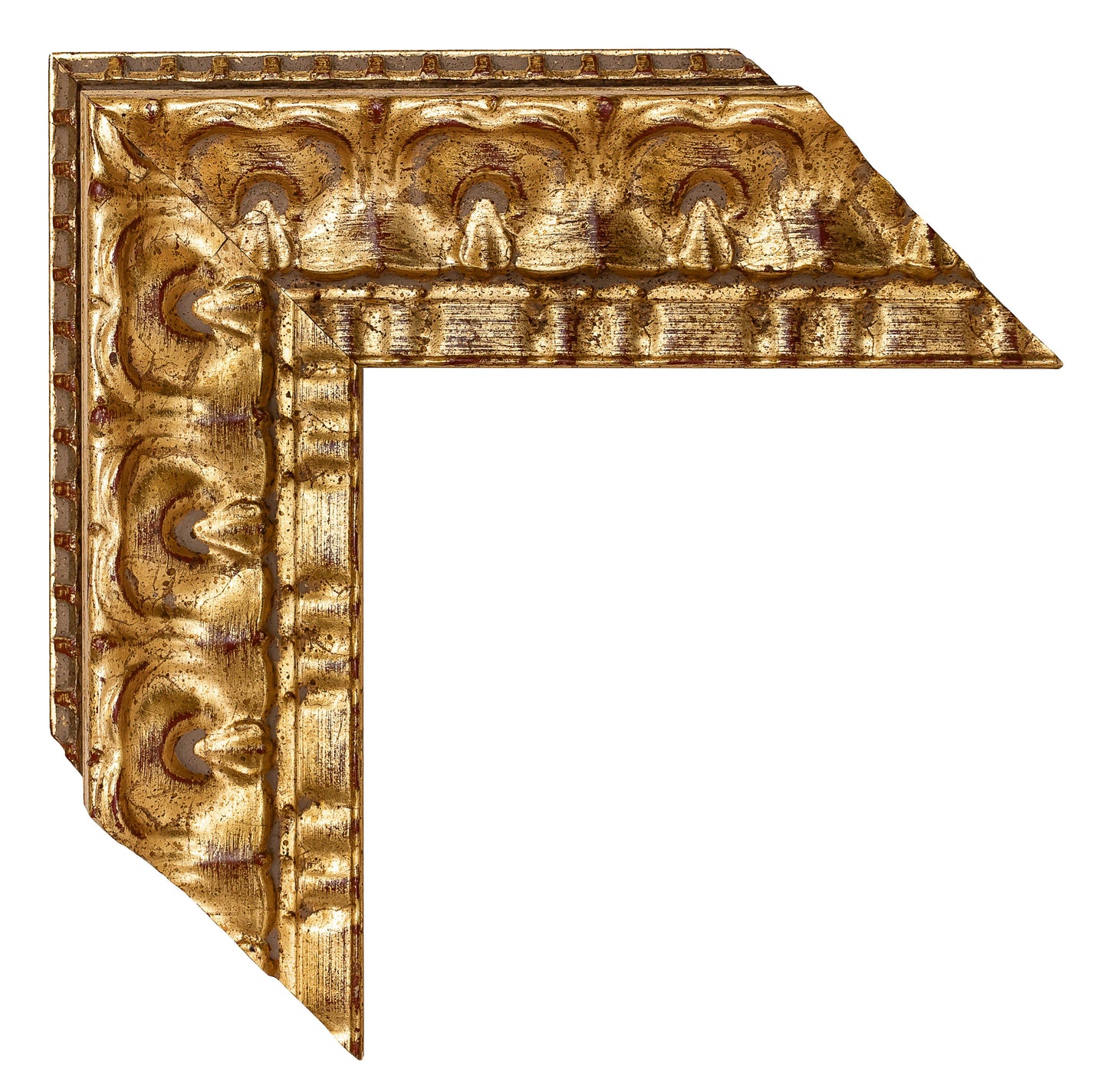 Altın Dekoratif İşlemeli Ahşap Çerçeve